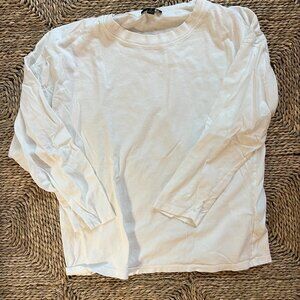 J.Crew Men's Long Sleeve White T-Shirt